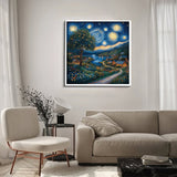 Starry Night Town Jigsaw Puzzle 1000 Pieces
