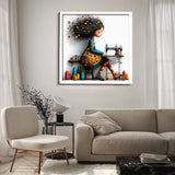 Puzzle Fille à Coudre 1000 Pièces