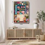 Puzzle ritmico con armadietto floreale, 1000 pezzi