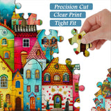 Puzzle Ville colorée 1000 pièces