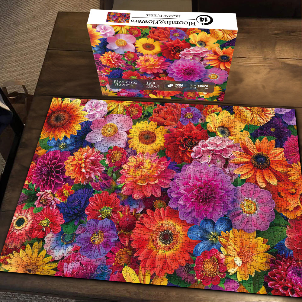 Blooming Flowers Jigsaw Puzzle 1000 Pieces – Closeteyes