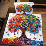 Button Art Tree Jigsaw Puzzle 1000 Pieces
