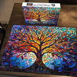 Mosaic Tree of Life Jigsaw Puzzle 1000 Pieces