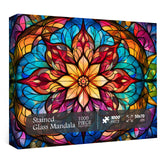 Stained Glass Mandala Jigsaw Puzzle 1000 Pieces