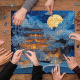 Rompecabezas de ensueño iluminado por la luna, 1000 piezas