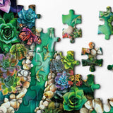 Succulent Lizard Haven Jigsaw Puzzles 1000 Pieces