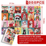 Christmas Cat Jigsaw Puzzles 1000 Pieces