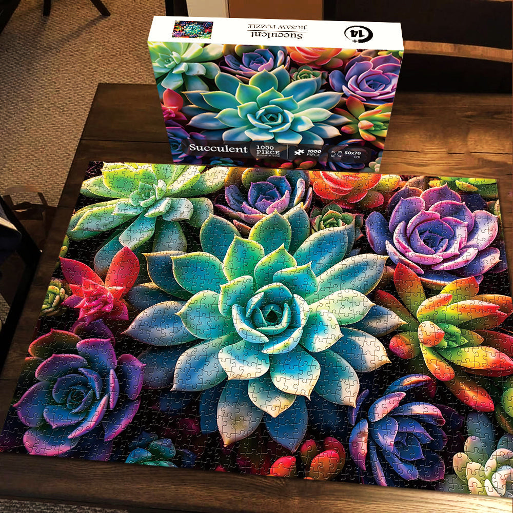 Impossible Succulent Jigsaw Puzzle 1000 Pieces Closeteyes